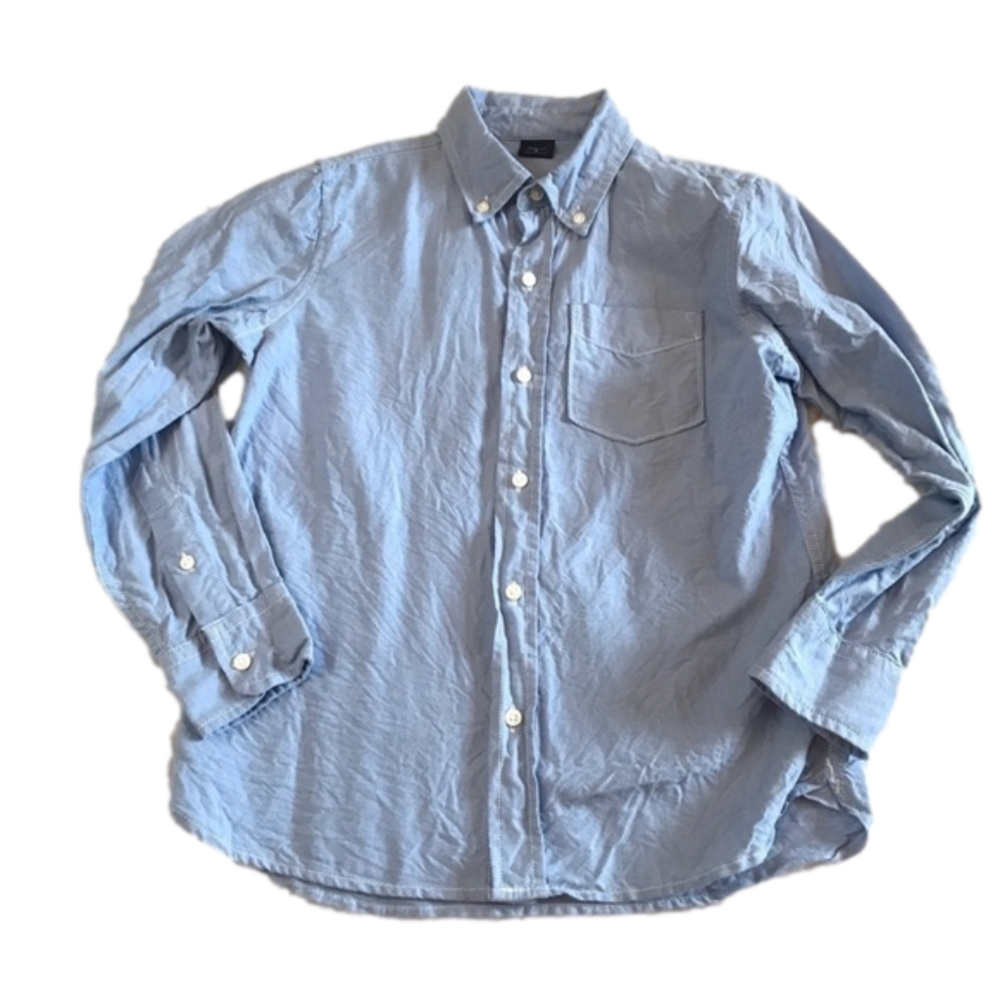 GAP Chambray Light Blue Button Down Dress Shirt